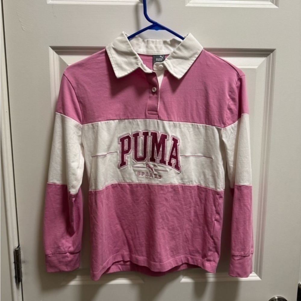 Youth Girls Long Sleeve Polo Shirt